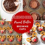 Reindeer peanut butter brownie cups.