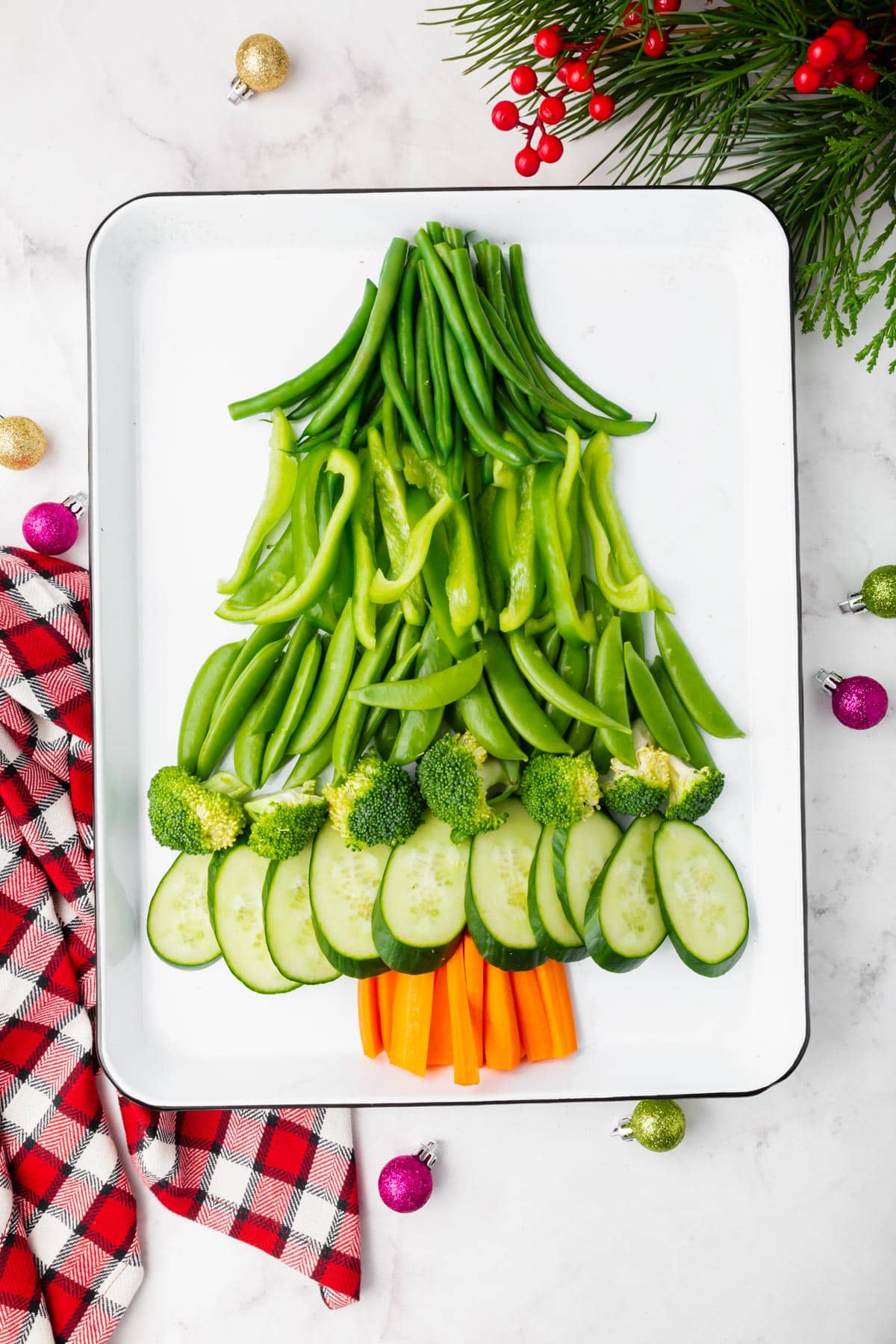 Christmas Tree Relish Tray