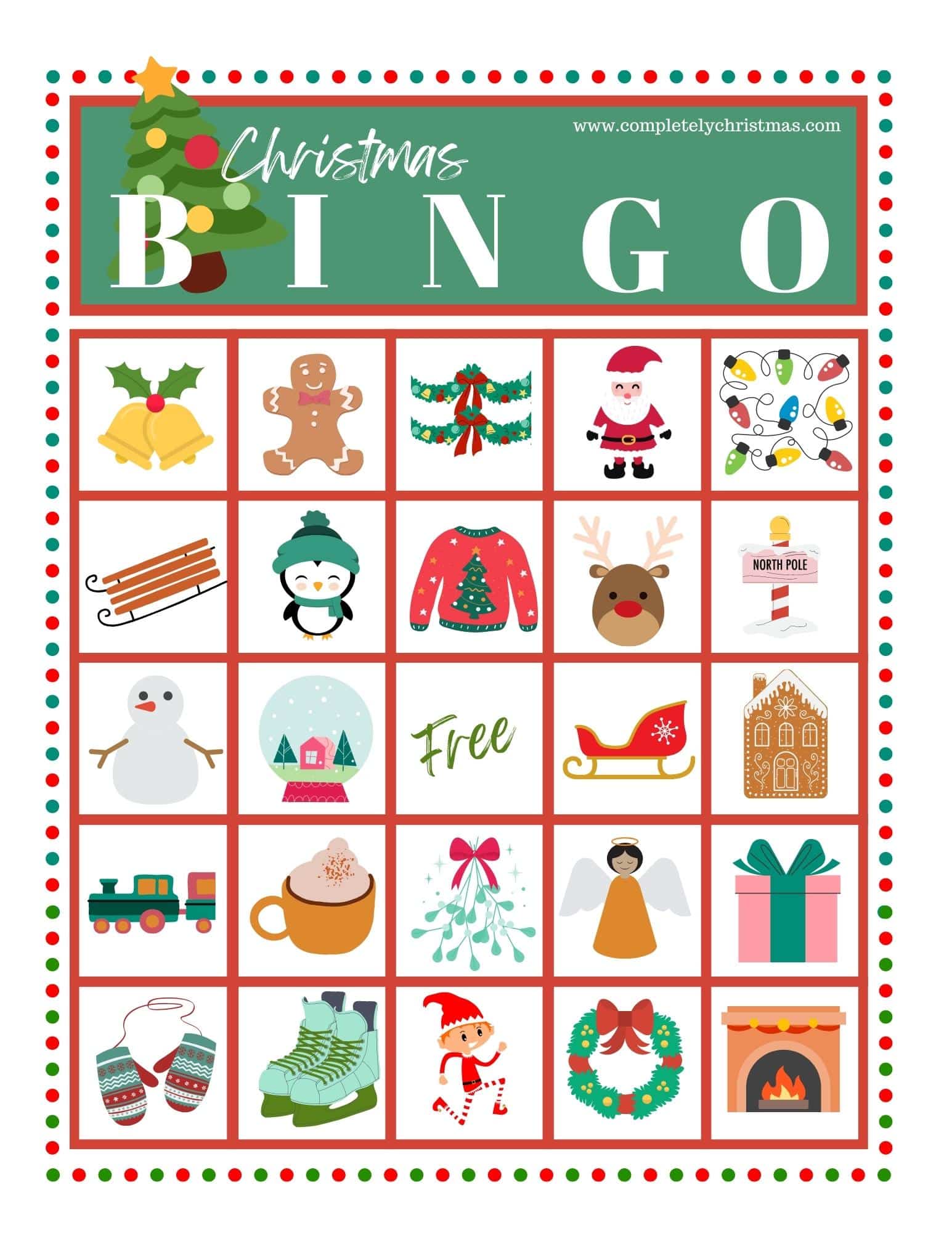 Printable Christmas Bingo Cards - Christmas Bingo 8 
