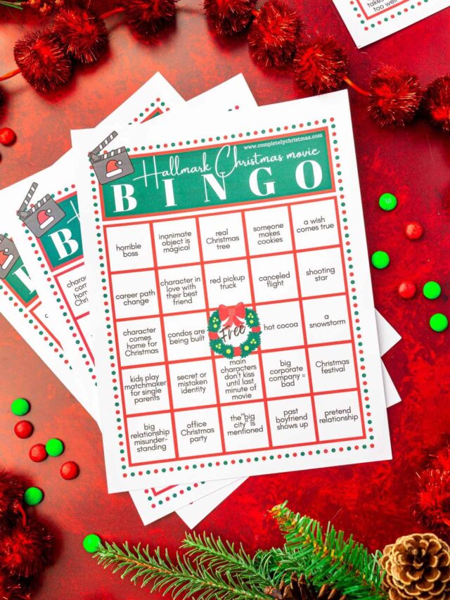 Hallmark Christmas Movie Bingo Printable – FREE!