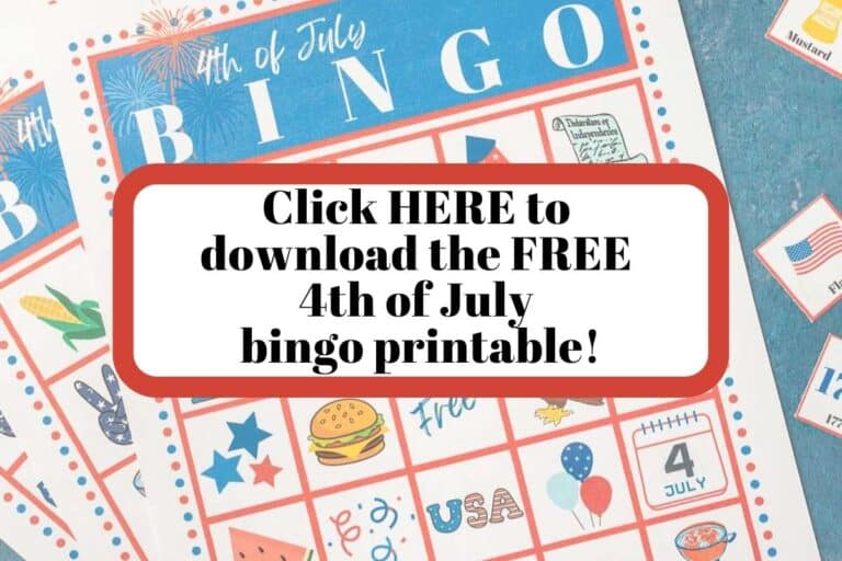 4th of July Bingo Printable (30 Free Cards!)